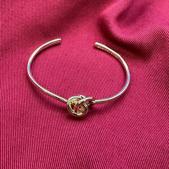 Kendra Scott Presleigh Love Knot Cuff Bracelet Gold-Tone - Picture 5 of 11